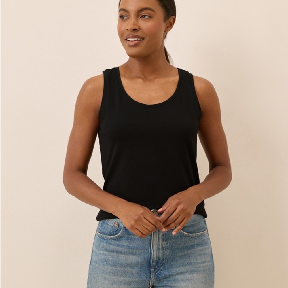 Pact Women's Black Tank Top